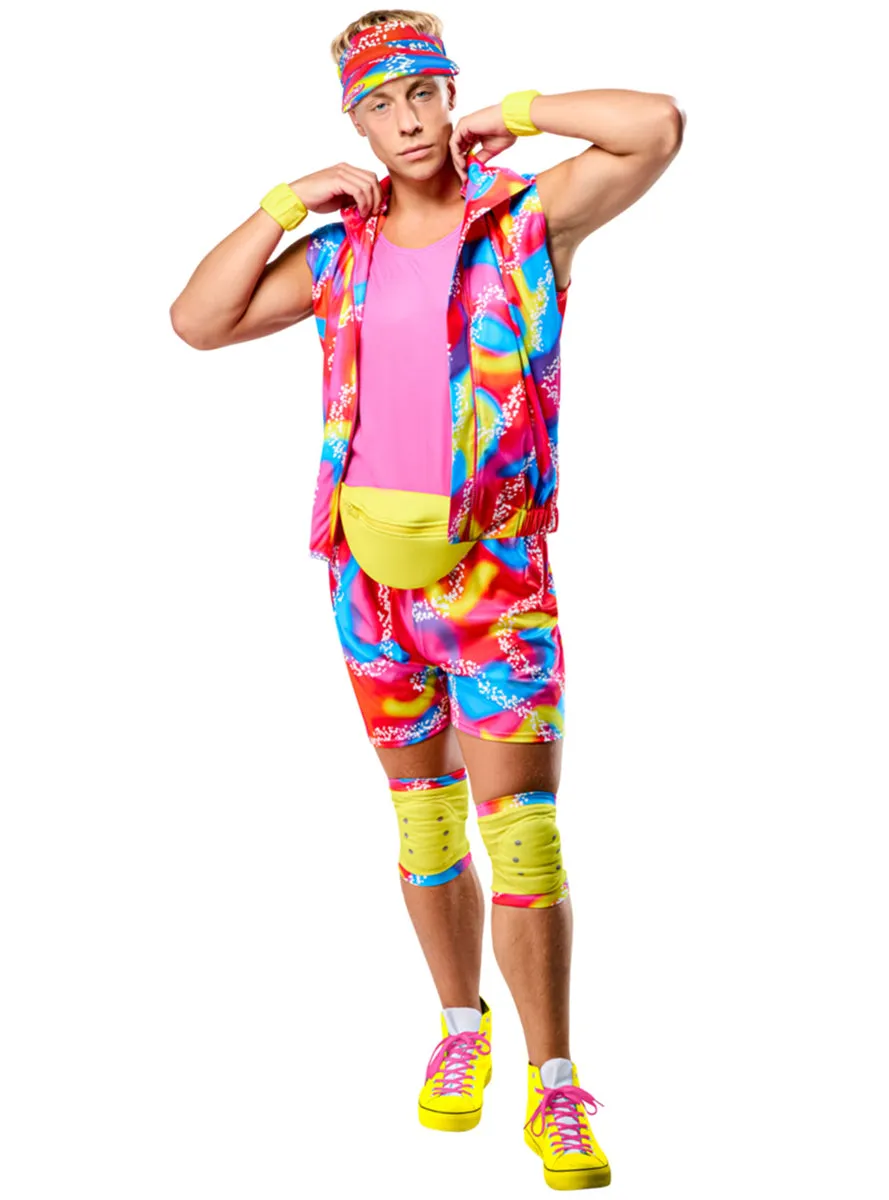 Retro Rollerskating Ken Mens Licensed Barbie Movie Costume