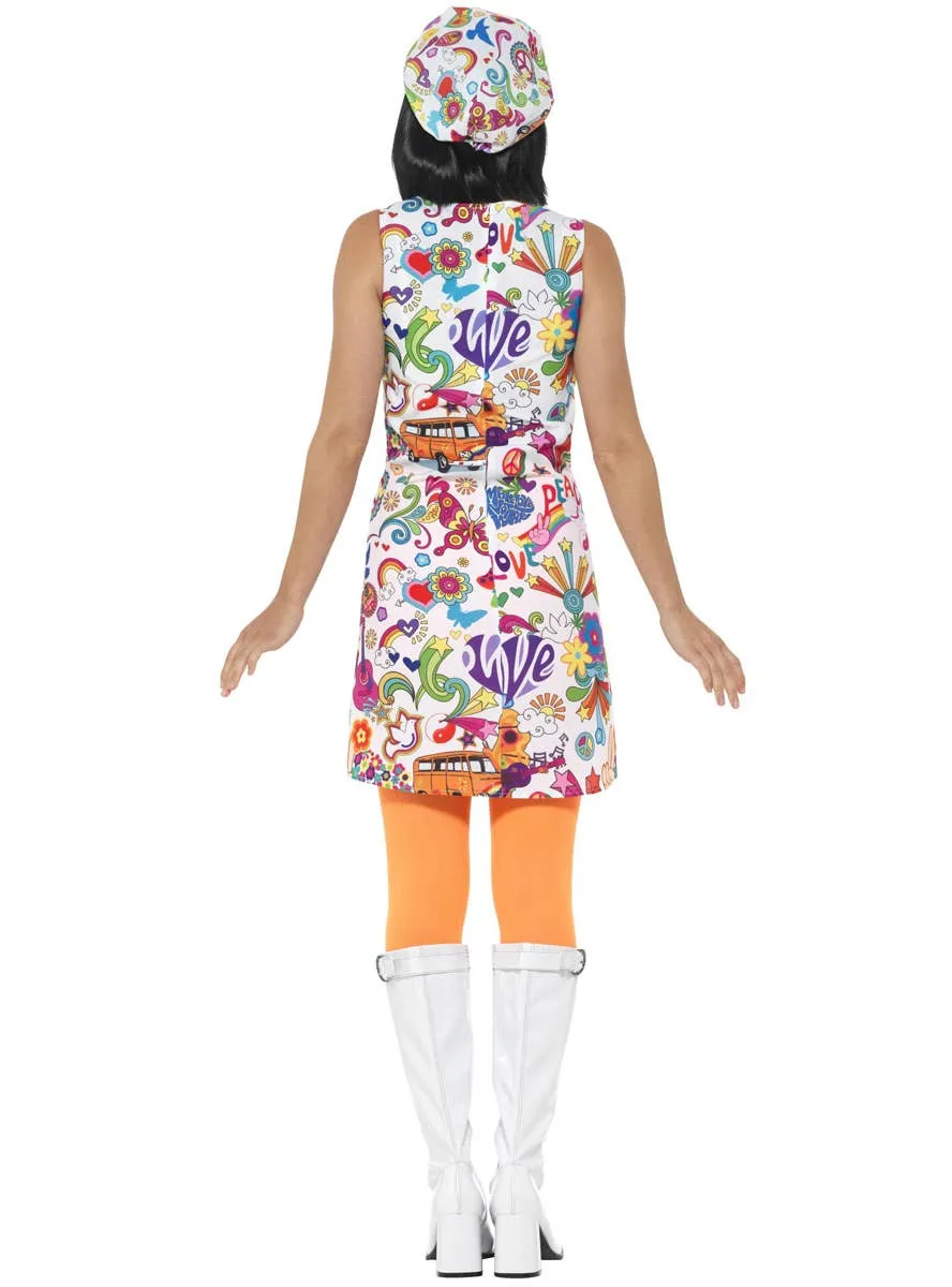 Retro Womens Groovy Chick 1960s Costume