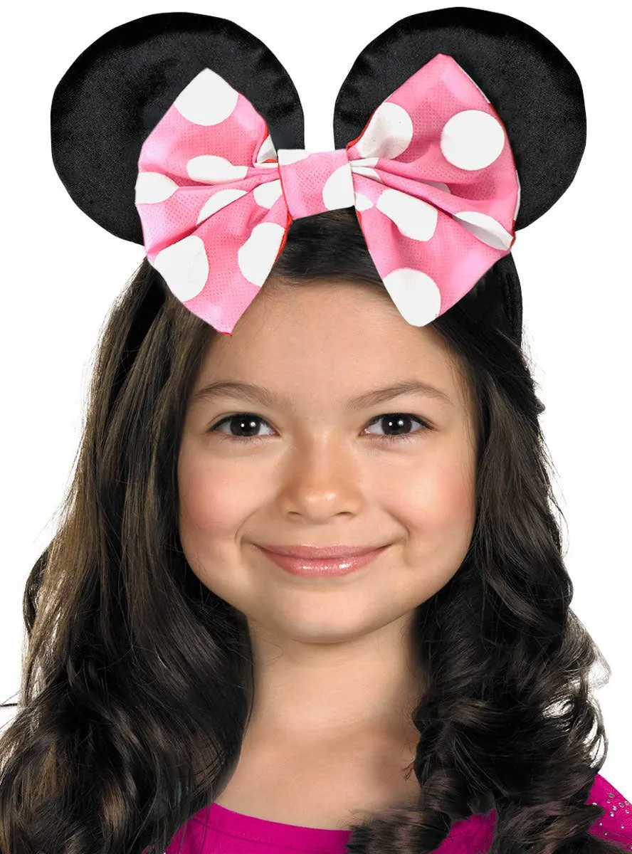 Reversible Polka Dot Girls Minnie Mouse Ears Headband