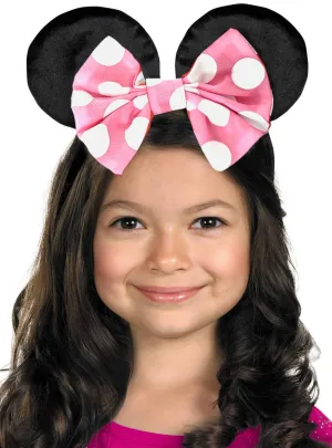 Reversible Polka Dot Girls Minnie Mouse Ears Headband