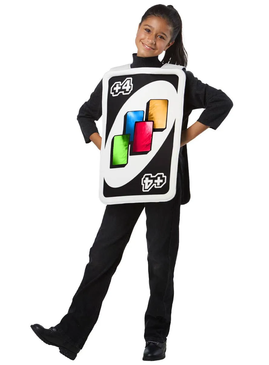Reversible Uno Draw Four Card Girls Officially Licensed Costume