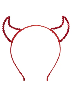 Rhinestone Red Devil Halloween Costume Headband