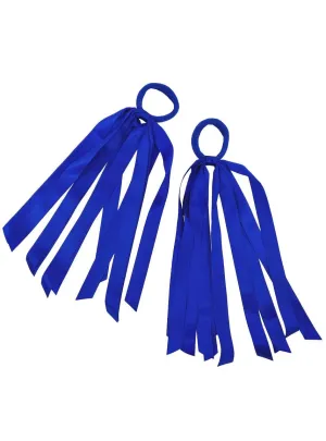 Ribbon Tassel Blue Hair Ties Costume Accessory