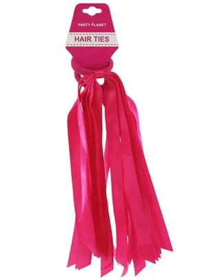 Ribbon Tassel Pink Hair Ties Costume Accessory
