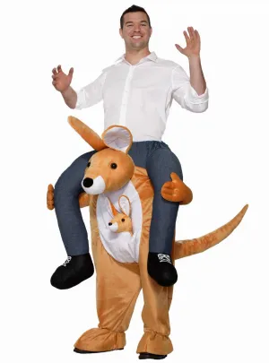 Ride A Kangaroo Adults Piggyback Costume