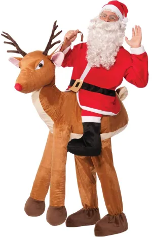 Ride-A-Reindeer Adults Funny Christmas Costume