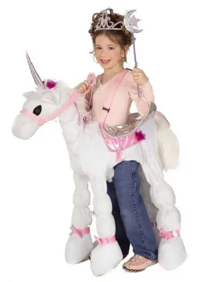Ride-A-Unicorn Girls Dress Up Costume