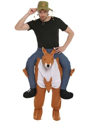 Ride On Kangaroo Adults Carry Me Costume