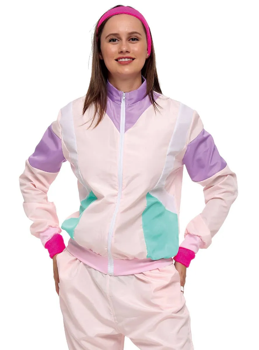 Righteous Pink 1980s Womens Shell Suit Costume