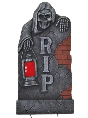 RIP Reaper Tombstone Halloween Decoration with Light