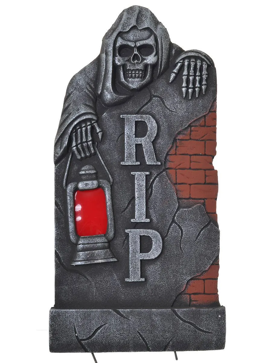 RIP Reaper Tombstone Halloween Decoration with Light