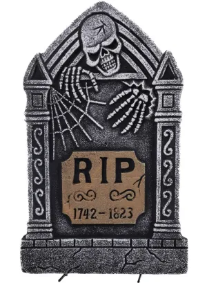 RIP Skull Tombstone Halloween Decoration