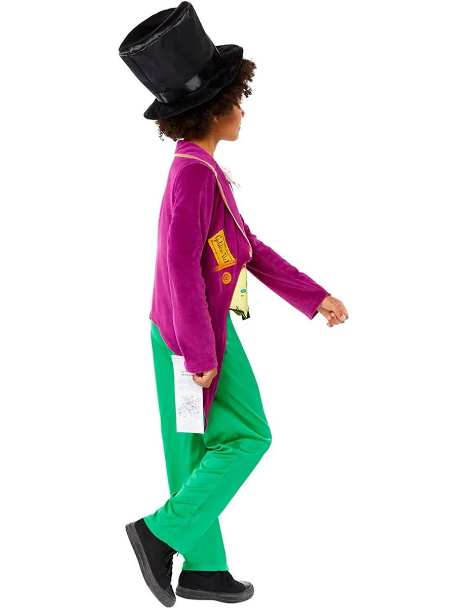 Roald Dahl Willy Wonka Boys Book Week Costume