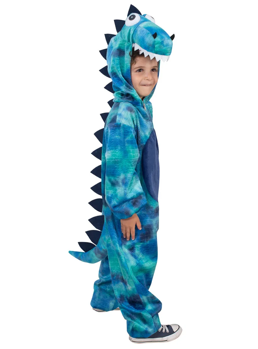 Roarin Rex Toddler Boys Blue Dinosaur Costume