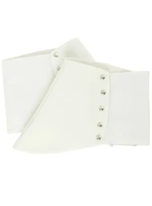 Roaring 20s Mens White Felt Gangster Spats