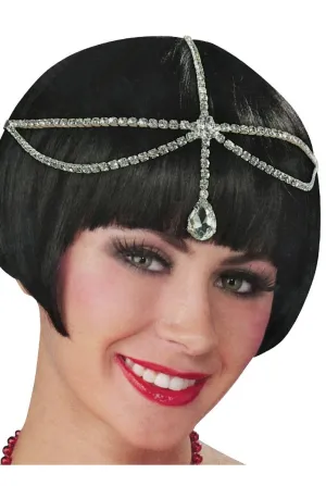 Roaring 20s Womens Diamante Head Jewellery Costume Accessory