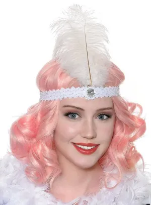 Roaring 20s Womens White Flapper Headband