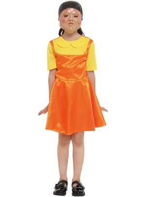 Robot Doll Squid Play Girls Costume