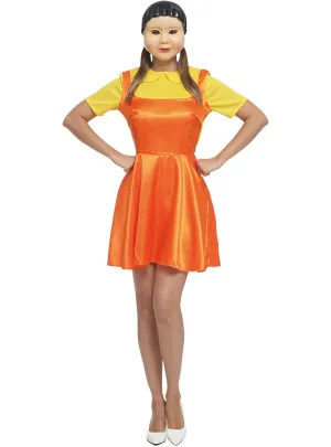Robot Doll Squid Play Womens Costume