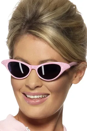Rock n Roll Pink Glasses Costume Accessory
