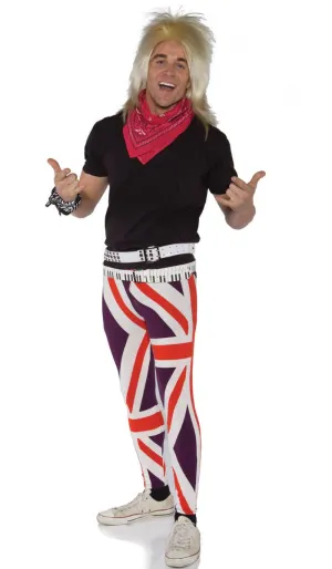 Rock On Mens 80s Fancy Dress Costume