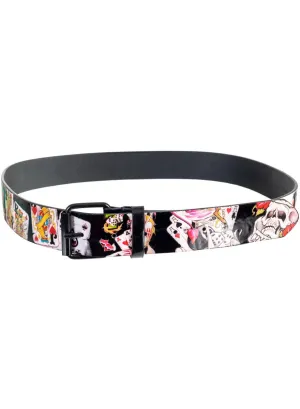 Rock Star Tattoo Illustration Print Costume Belt