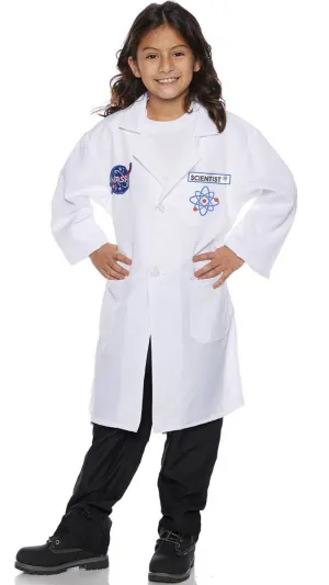 Rocket Scientist Lab Coat Kids Fancy Dress Costume