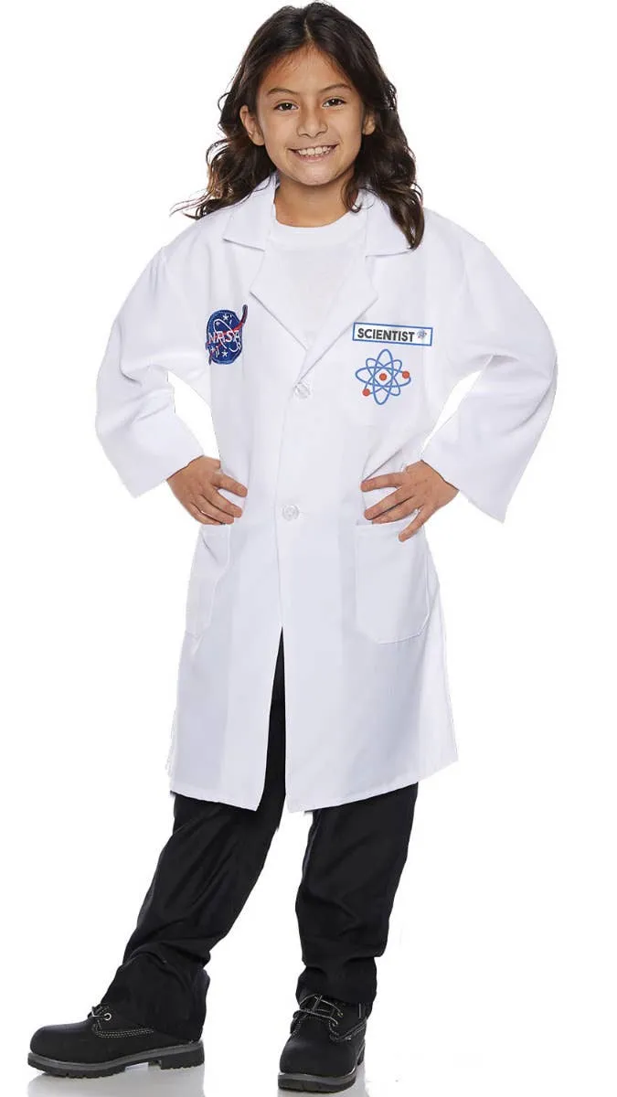 Rocket Scientist Lab Coat Kids Fancy Dress Costume