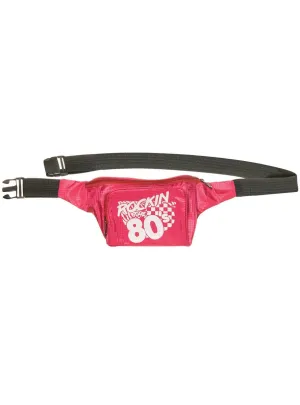 Rockin The 80s Pink Bum Bag Costume Accessory