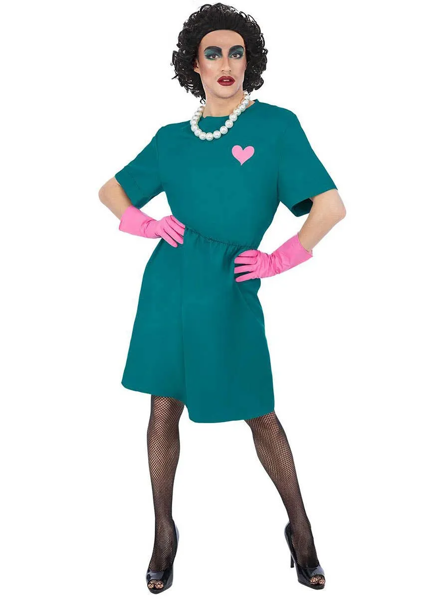Rocky Horror Mens Green Surgeon Frank N Furter Costume