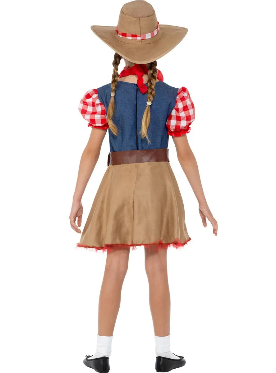 Rodeo Cowgirl Kids Fancy Dress Costume