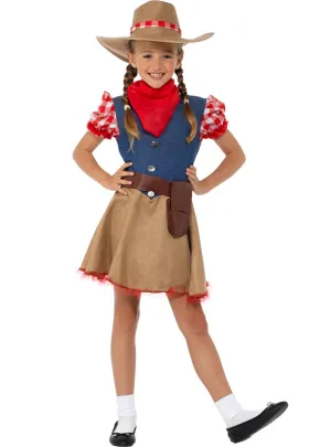 Rodeo Cowgirl Kids Fancy Dress Costume