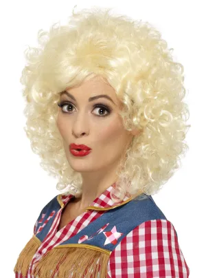 Rodeo Doll Womens Short Blonde Costume Wig