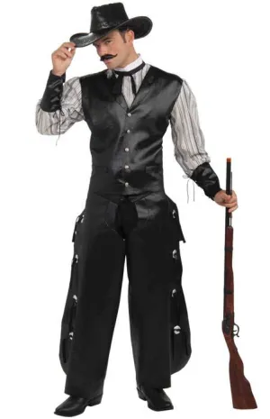 Rogue Gambler Mens Cowboy Dress Up Costume