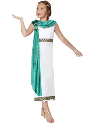 Roman Empire Girls White Toga Costume
