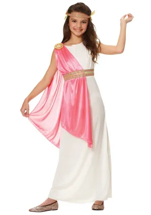 Roman Empress Girls Fancy Dress Costume