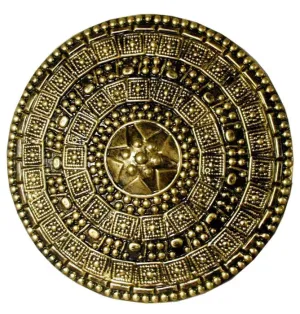 Roman Gladiator Gold Shield Costume Accessory