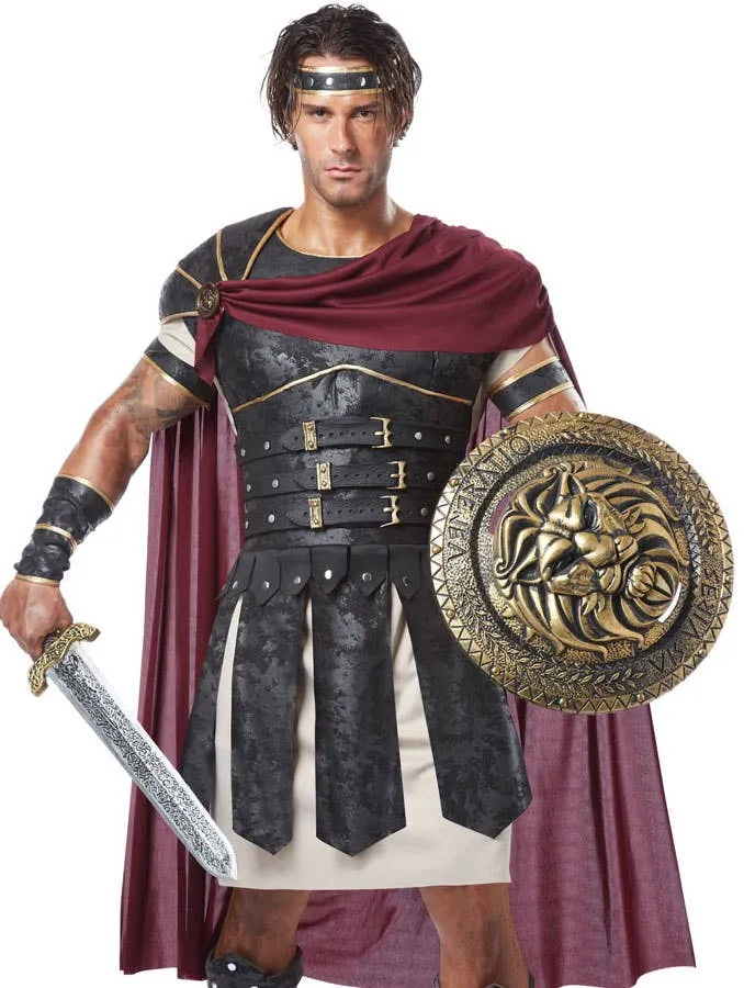 Roman Gladiator Mens Fancy Dress Costume