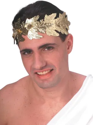 Roman Gold Laurel Wreath Costume Accessory