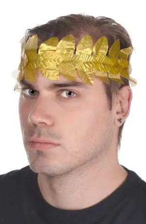 Roman Royalty Gold Laurel Wreath Headpiece
