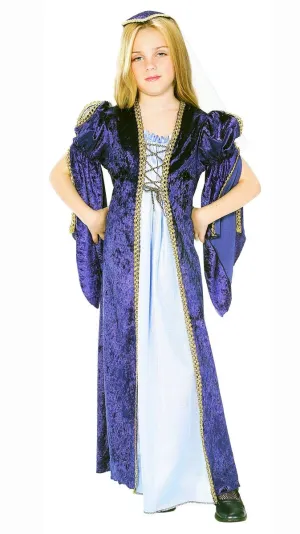 Romeo and Juliet Girls Blue Renaissance Costume