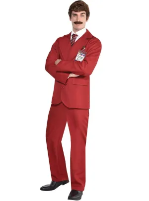 Ron Burgundy Mens Licensed Anchorman Costume