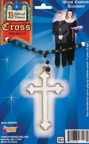 Rosary Beads With Cross Necklace