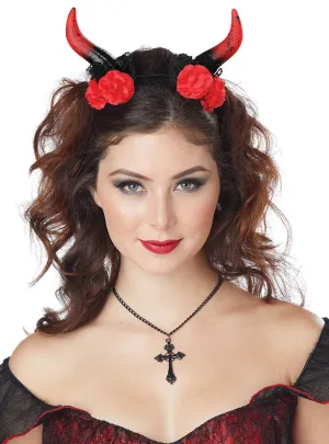 Rose Enchantress Womens Devil Horns