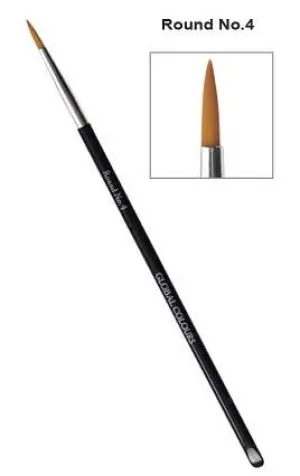 Round No.4 Fine Details Special Effects Makeup Brush