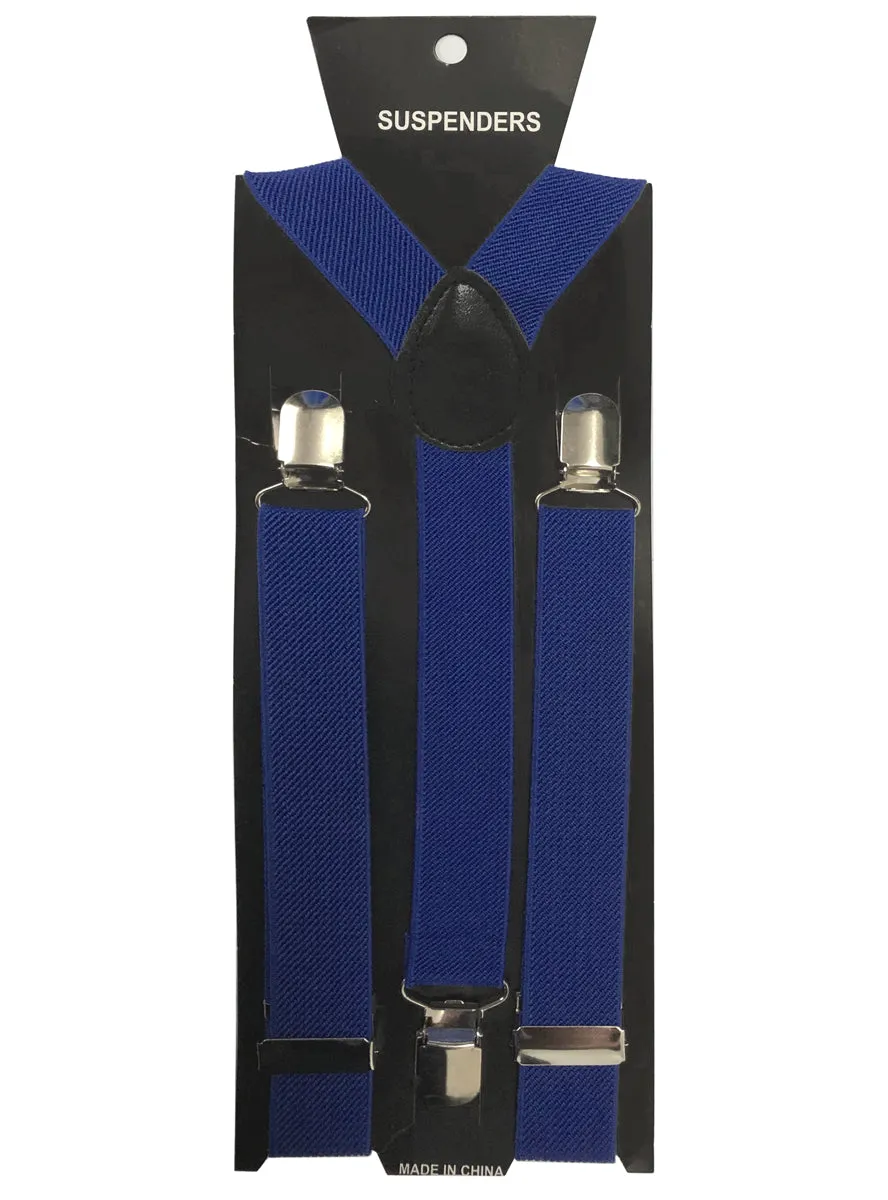 Royal Blue Suspenders Costume Accessory Braces