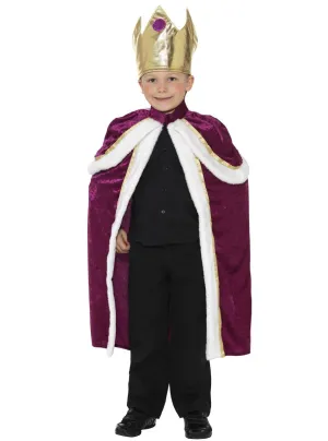 Royal King Boys Dress Up Cape Costume
