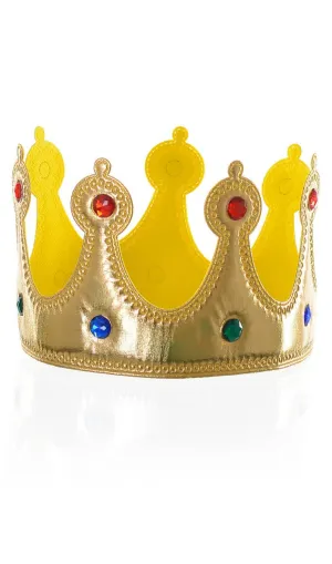 Royal Plush Gold Crown Costume Accessory