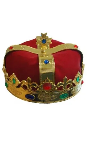 Royal Red and Gold Costume Crown