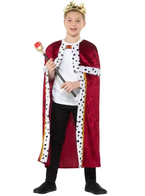 Royal Renaissance King Boys Costume Cape